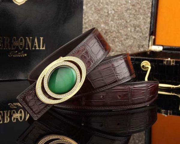 

belts 100% real genuine crocodile belly skin men belt with stainless steel buckle hardware quality gift for, Black;brown