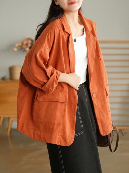 

women's jackets oshoplive simple solid color notched collar batwing sleeve outerwear crop puffer jacket women coat fall for, Black;brown