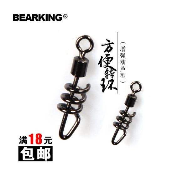 

fishing hooks 100pcs model bearking rolling swivel with screwed snap ball bearing solid ring connector hook
