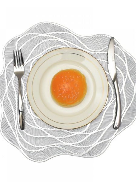 

mats & pads durable heat insulation dish mat rose hollow placemat waterproof deskhome ornament
