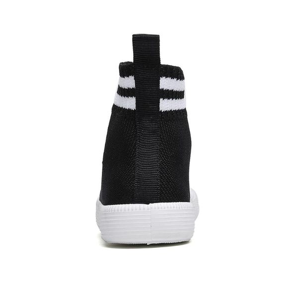 

sneakers msmax child girls athletic running boys breathable walking slip on sock shoes, Black;red