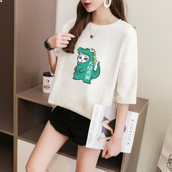 

female designers t shirts  3xl clothes camisas de hombre white dress loose type women clothing fitness t-shirt luxurys tshirt casual crop 7