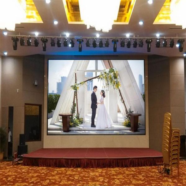 

indoor wedding stage rental led full-color display p4.81, hub75 interface fast installation, factory customization delivery