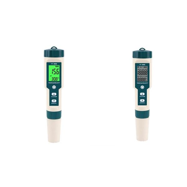 

digital water tester 5 in 1 ph/tds/ec/salinity/temperature waterproof ph meters