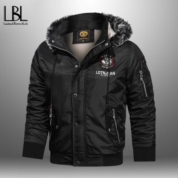 

mens winter fce et coat casual zipper outwear thick warm bomber ets male tactical streetwear drawstring coats new, Black;brown