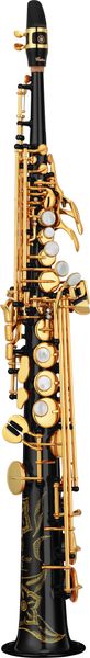 

made in japan yss 82z brass straight soprano sax saxophone bb b flat woodwind instrument natural shell key carve pattern6274590