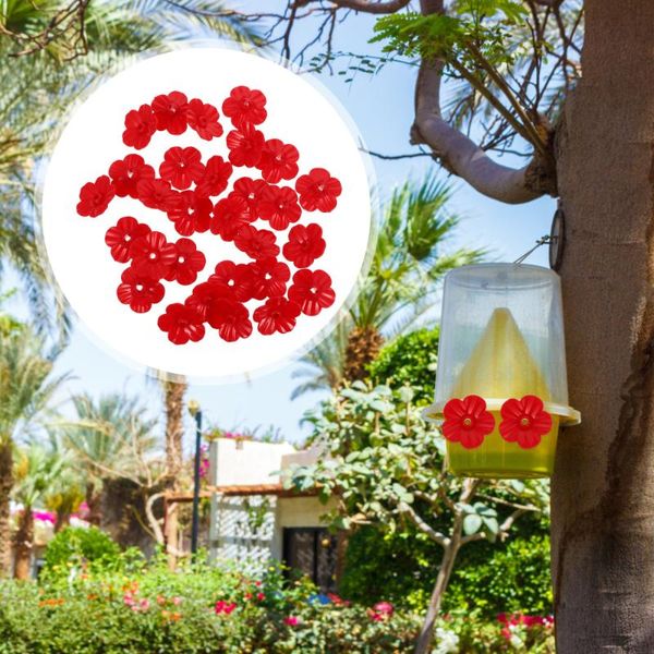 

watering equipments 25pcs hummingbird water feeder bottle decorative flower decor (red)