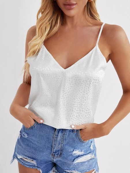 

dalmatian jacquard cami c1hu#, White