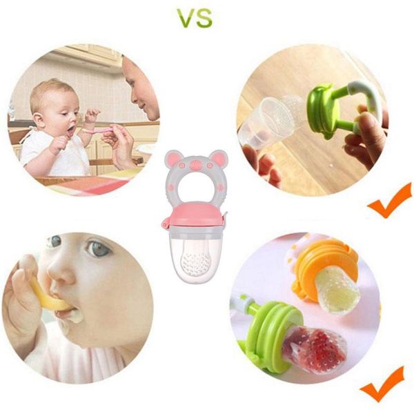 

pacifiers# 1pc baby bear fruit and vegetable grade silicone pp training cartoon feeding nipple bottle tableware