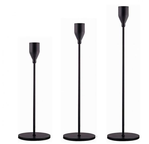 

candle holders 3pcs/set metal holder simple wedding decoration bar party living room christmas table classic home decor