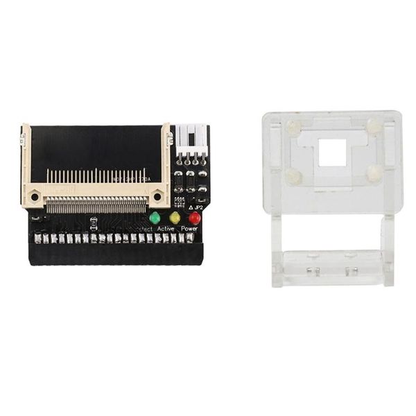 

compact flash cf to 3.5 female 40 pin ide bootable adapter converter card with acrylic case and camera lapcooling pads