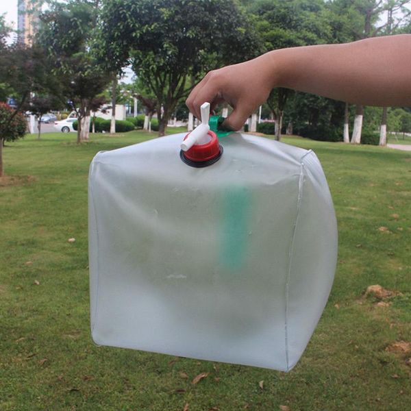 

foldable water bag portable drinking camp cooking picnic bbq container carrier 20l tank outdoor storage bags