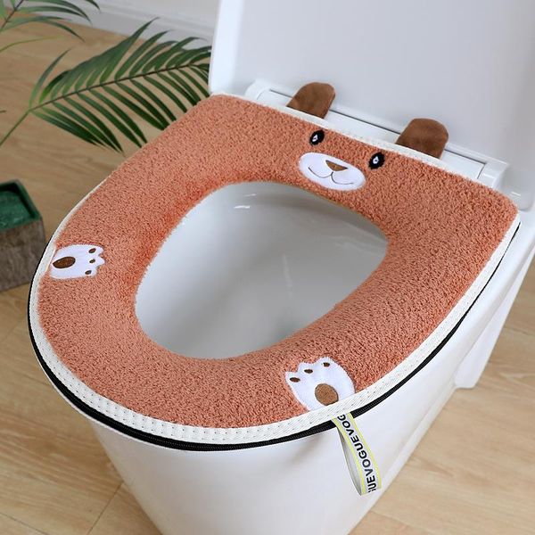 

toilet seat covers 22 styles cover cartoon case washable soft warmer pad home bathroom lid accessories