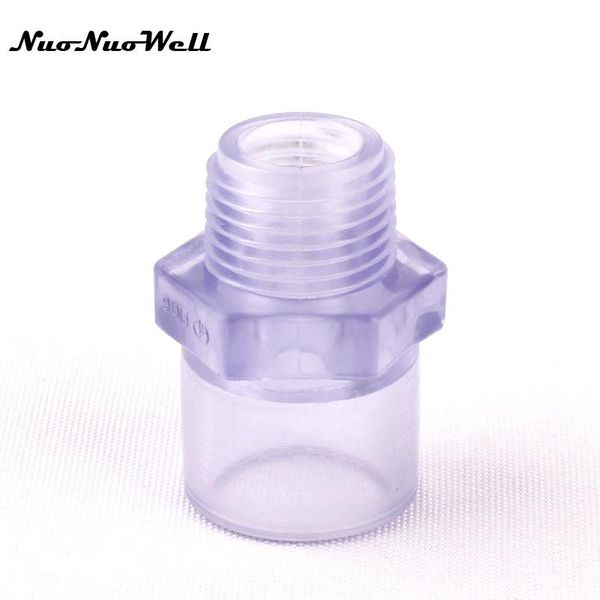 

watering equipments 1pcs nuonuowell plastic upvc 1/2"-20mm male thread hose connector for garden irrigation aquarium pipe/tube adapter