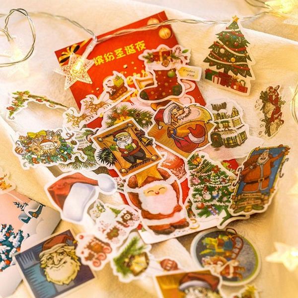 

gift wrap 60 pcs waterproof christmas stickers for scrapbooking lapparty favors