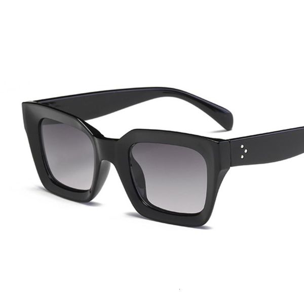 

sunglasses fashion women square ladies vintage oversized sun glasses female big frame uv400 shades black, White;black