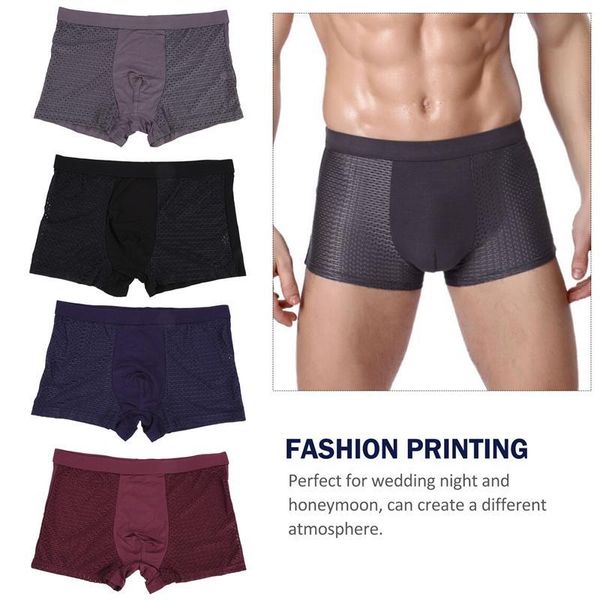 

underpants 4pcs premium modal men briefs stylish panties, Black;white