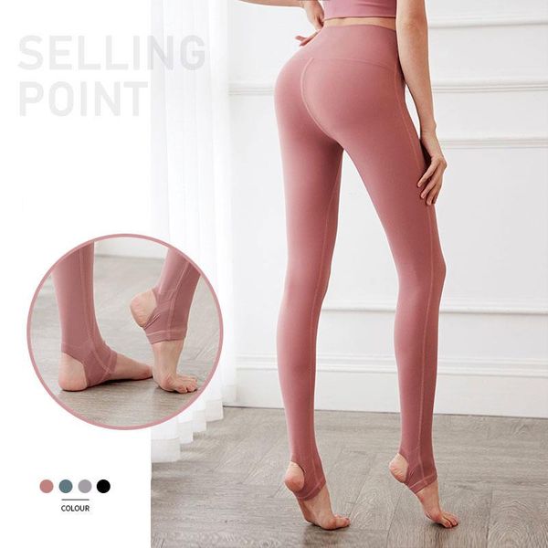 

yoga outfit fitness female full length legging professional sports leggings step on foot pants running tights