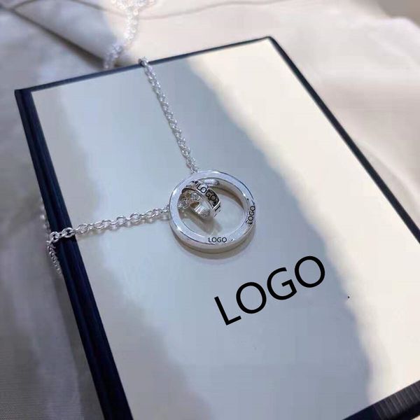 

fortune necklace ring couple clavicle chain fashion men and women, Silver