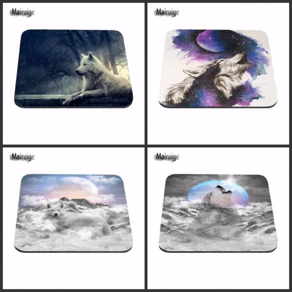 

mouse pads & wrist rests mairuige animals wolves funny vivid design silon anti-slip mousepad computer pad for optal me trackball
