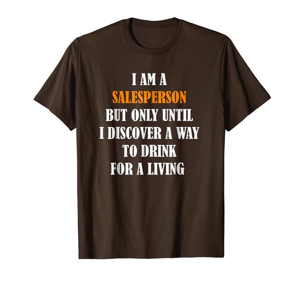 

funny salesperson t-shirt for salesman saleswoman tee sales, White;black