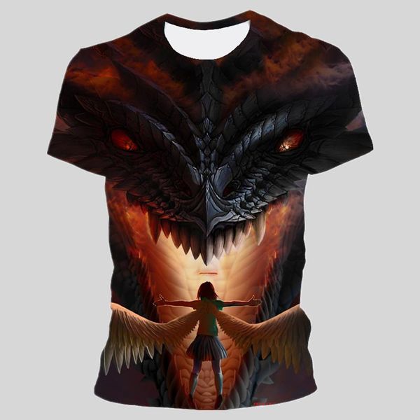 

men's t-shirts 3d fashion print t shirt men harajuku oversized t-shirt o-neck short sleeve 2021 summer hip hop street sports, White;black