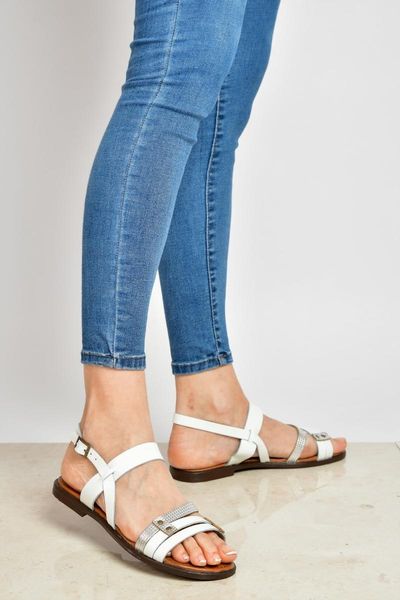 

sandals genuine white women 19y 110, Black