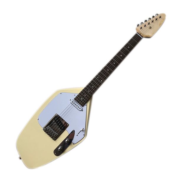

factory outlet-6 strings two colors unusual shaped electric guitar with rosewood fingerboard