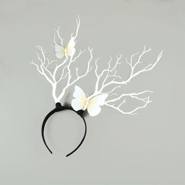 

hair clips & barrettes gothic antler headdress deer horn tree branches headband po props jewelry, Golden;silver