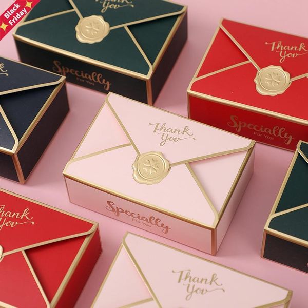 

simple creative gift box packaging envelope shape wedding candy favors birthday party christmas jelwery decoration wrap