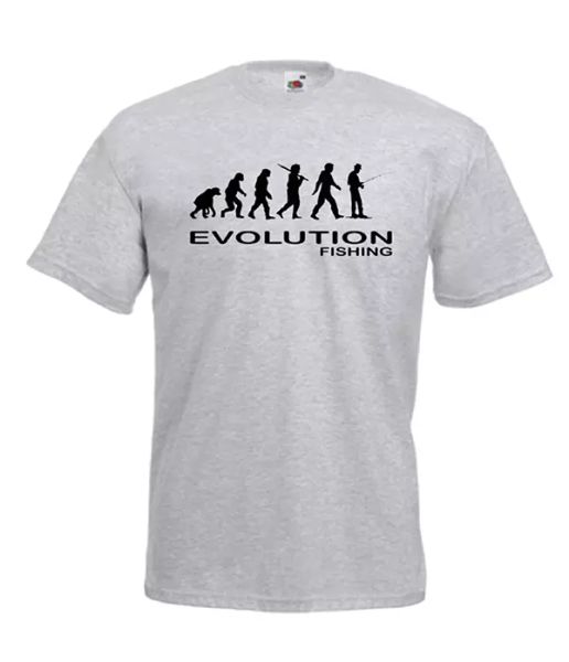 

evolution fishing sport xmas gift idea mens women t shirts multi-color s-2xl, White;black