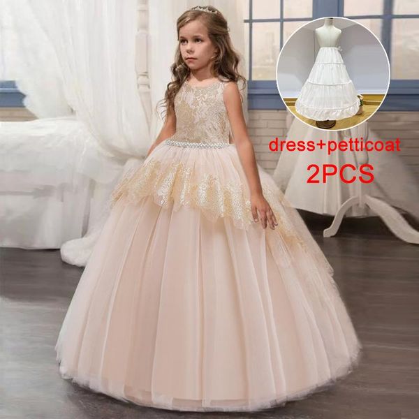 

summer teenager pageant evening party dress for kids girl children clothing princess elegant girls 10 12 years girl's dresses, Red;yellow