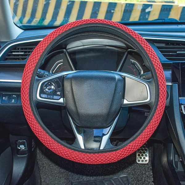 

steering wheel covers soft breathable microfiber ice silk elastic cloth cover cold or universal 15 inch fit suvs