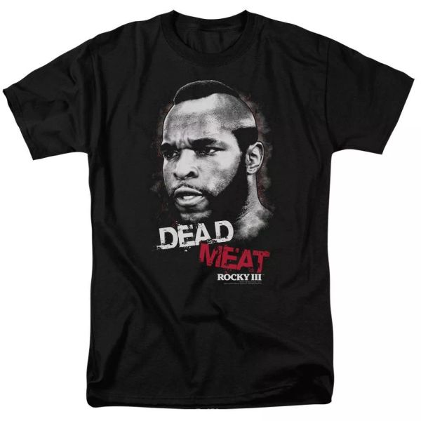 

rocky iii dead meat t-shirt sizes s-3x new, White;black