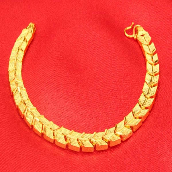 

link, chain fashion jewelry yellow gold filled womens pretty bracelet, Black