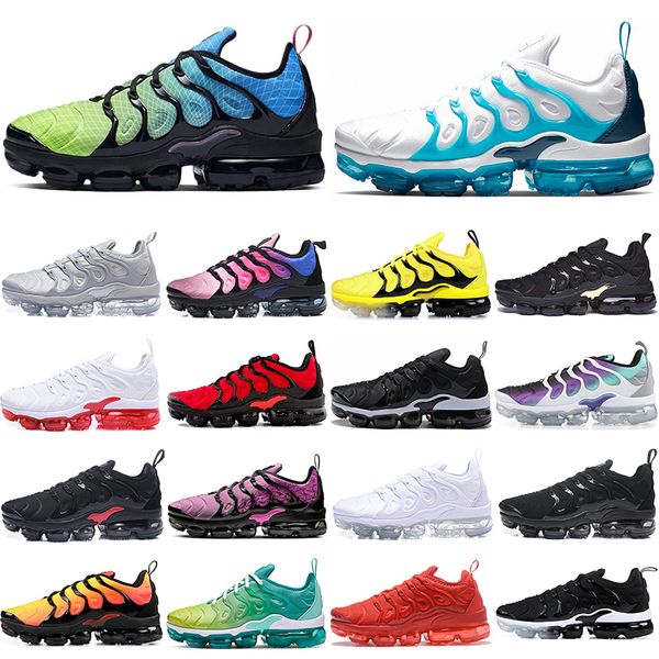

classic running shoes plus men women triple white black sunset lemon lime red shark tooth aurora green blue fury nice hyper violet bumblebee