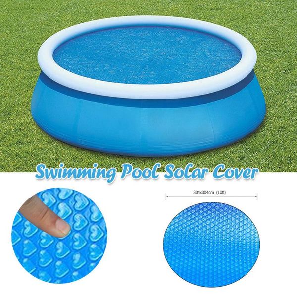 

pool & accessories cover round swimming tub outdoor bubble blanket dustproof waterproof with rope insulation film home