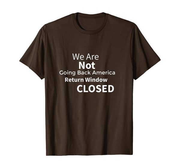 

can't sprogress not going back to the old days activist t-shirt, White;black