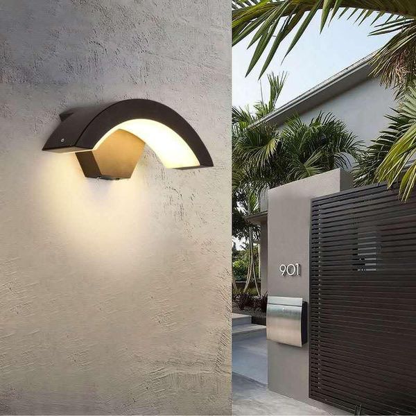 

outdoor wall lamps led waterproof indoor fixtures radar 18w 110v 220v villa patio corridor modern light terrace garden gate lamp