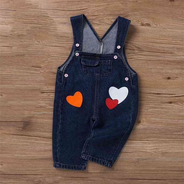 

girls jumpsuit summer overalls for children girl pants denim boys 210528, Blue