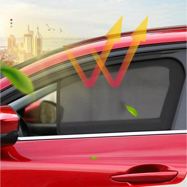 

car front rear window sunshade mesh sun visor shield protector magnetic for cx30 cx-30 2021