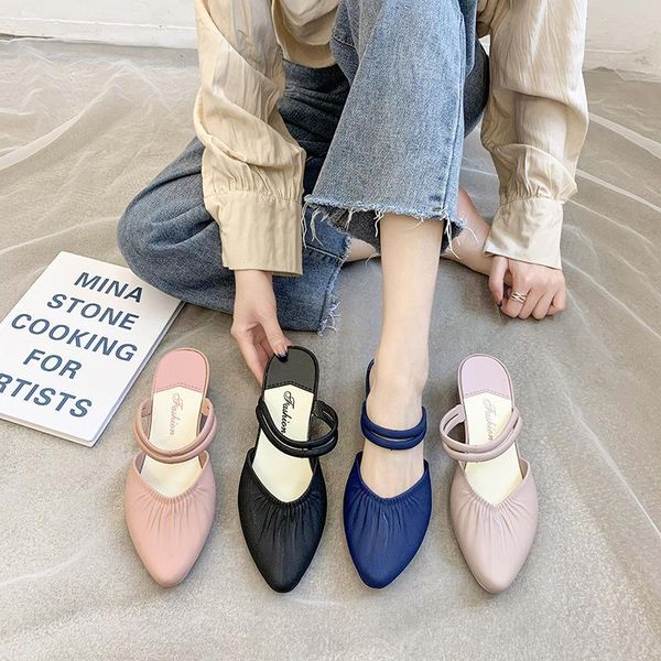 

sandals women's shoes fashion net red the same summer wear slippers, Black