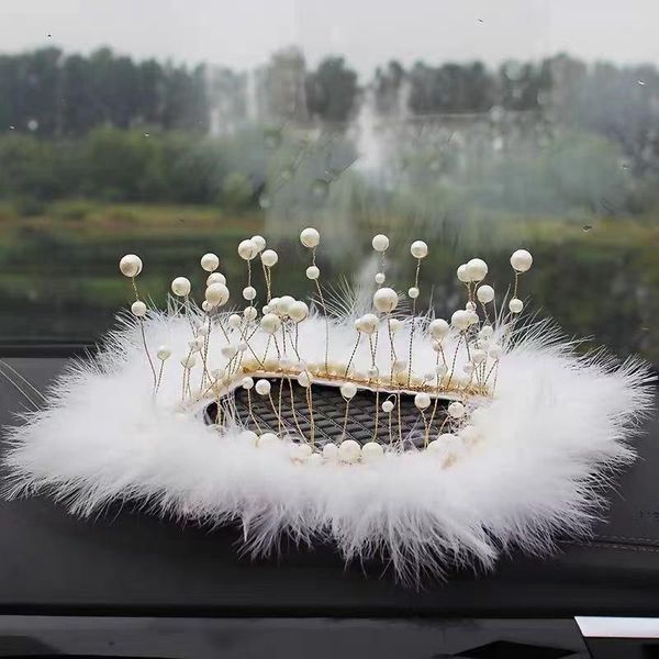 

interior decorations small square anti-skid mat auto ornaments creative seaweed pearl silica gel