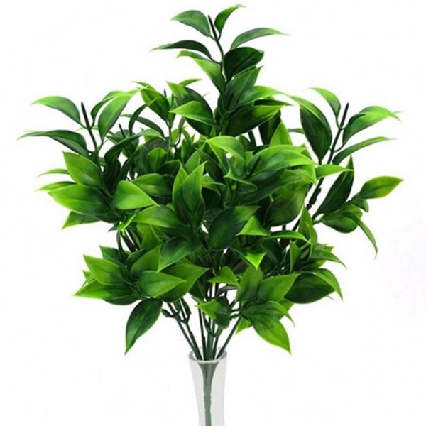 

branches green artificial plants for garden bushes fake grass eucalyptus orange leaves faux plant home shop decoration decorative flowers &