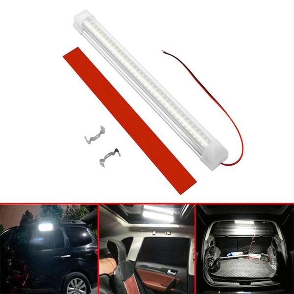 

working light 2pcs 108 led 12v camper cargo rv interior trailer boat lamp ceiling car van 8w