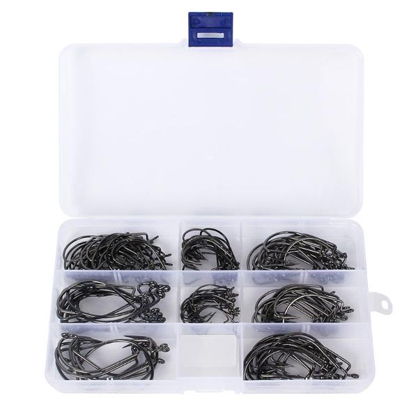 

50pcs / 150pcs fishhooks worm soft bait fishing jig head with plastic box carp tackles pesca hooks carbon steel