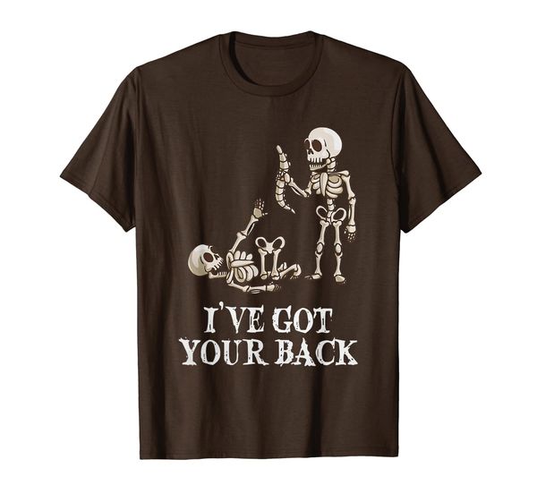 

skeleton i've got your back t-shirt, White;black