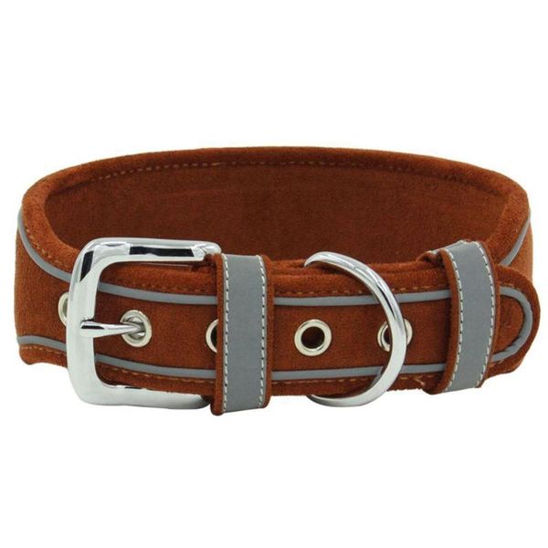 

medium and large dogs dog collar comfortable wear-resistant reflective polyester material detachable adjustable collars & leashes