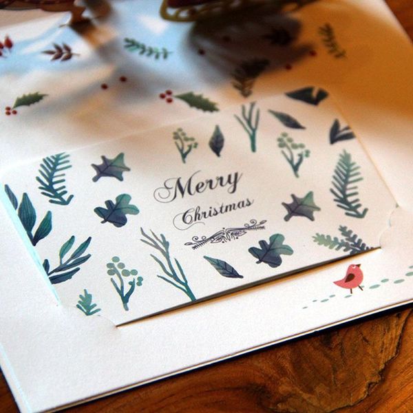 

greeting cards year postcard up blessing christmas deer card santa claus