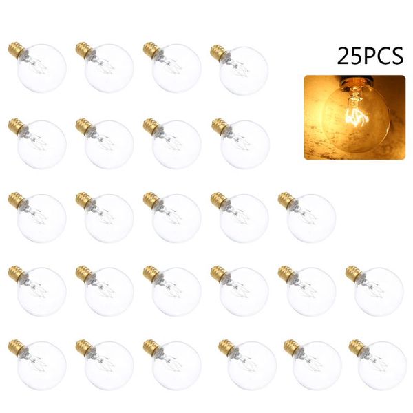 

other lighting bulbs & tubes 25pcs string light bulb tungsten incandescent e12 base socket holder for party home decoration